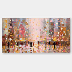 Large Urban Characters Wall Art Colorful Modern Figure Acrylic Painting Original Street Artwork