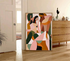 Large Abstract Colorful Paintings On Canvas Original Luxury Painting Picasso Style Art Textured Oil Acrylic Painting Wall Decor