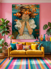 Unique Fantasy Girl Portrait Art Print Ideal Gift For Ocean Lovers And Collectors