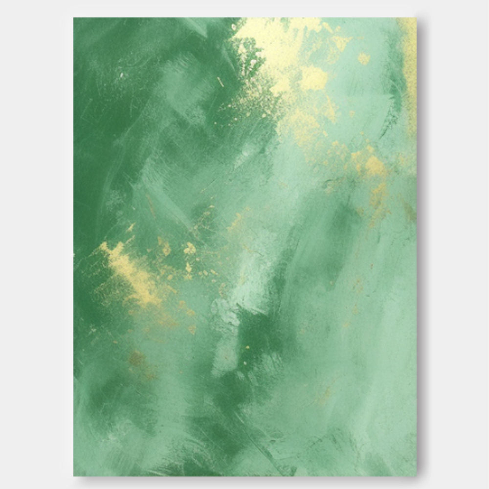 Green Modern Texture Wall Art Large Original Abstract Oil Painting On Canvas For Living Room