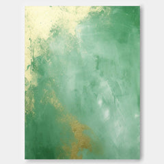Green Modern Texture Wall Art Large Original Abstract Oil Painting On Canvas For Living Room