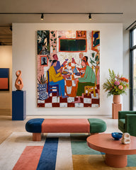 Expressive Figurative Art With Rich Texture Ideal For Contemporary Living Spaces