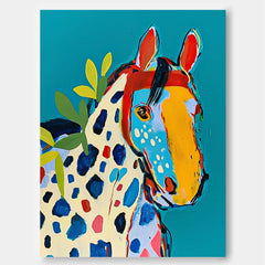 Modern Horse Abstract Wall Art Large Acrylic Painting Impression Graffiti Animal Oil Painting Home Decor