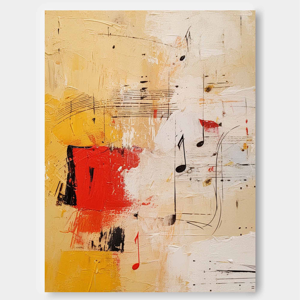 vibrant Modern Textured Oil Painting Canvas Original Graffiti Abstract Wall Art Large Yellow Oil Painting Living Room Decor