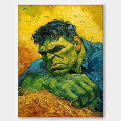 Modern Abstract The Hulk Painting Contemporary Gallery Famous Wall Art Marvel Comics painting Home Decor