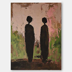 Abstract Oil Painting Canvas Original Portrait Wall Art Minimalism Figure Acrylic Painting Home Decor
