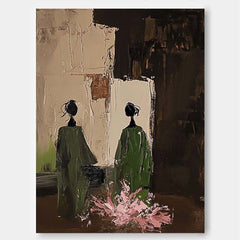 Original Portrait Wall Art Minimalism Figure Acrylic Painting Abstract Oil Painting Canvas Home Decor