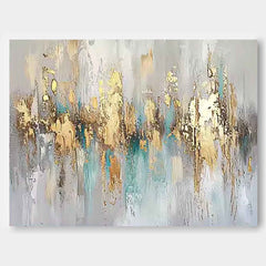 Large Original Abstract Gold Wall Art Abstract Paintings Online Contemporary Artwork For Living Room