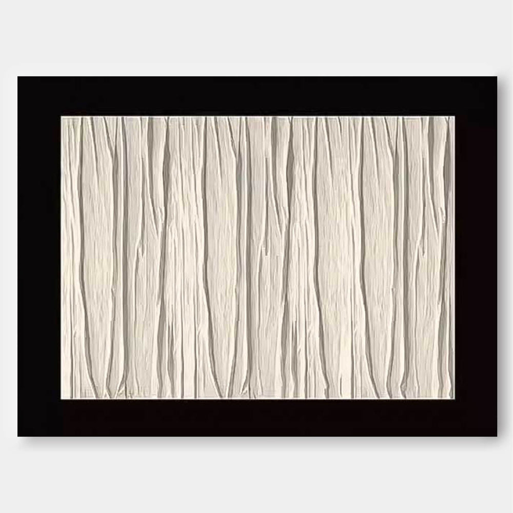 Original White Minimalist Abstract Acrylic Painting Large Wall Art Modern Texture Abstract Oil Painting Home Decor