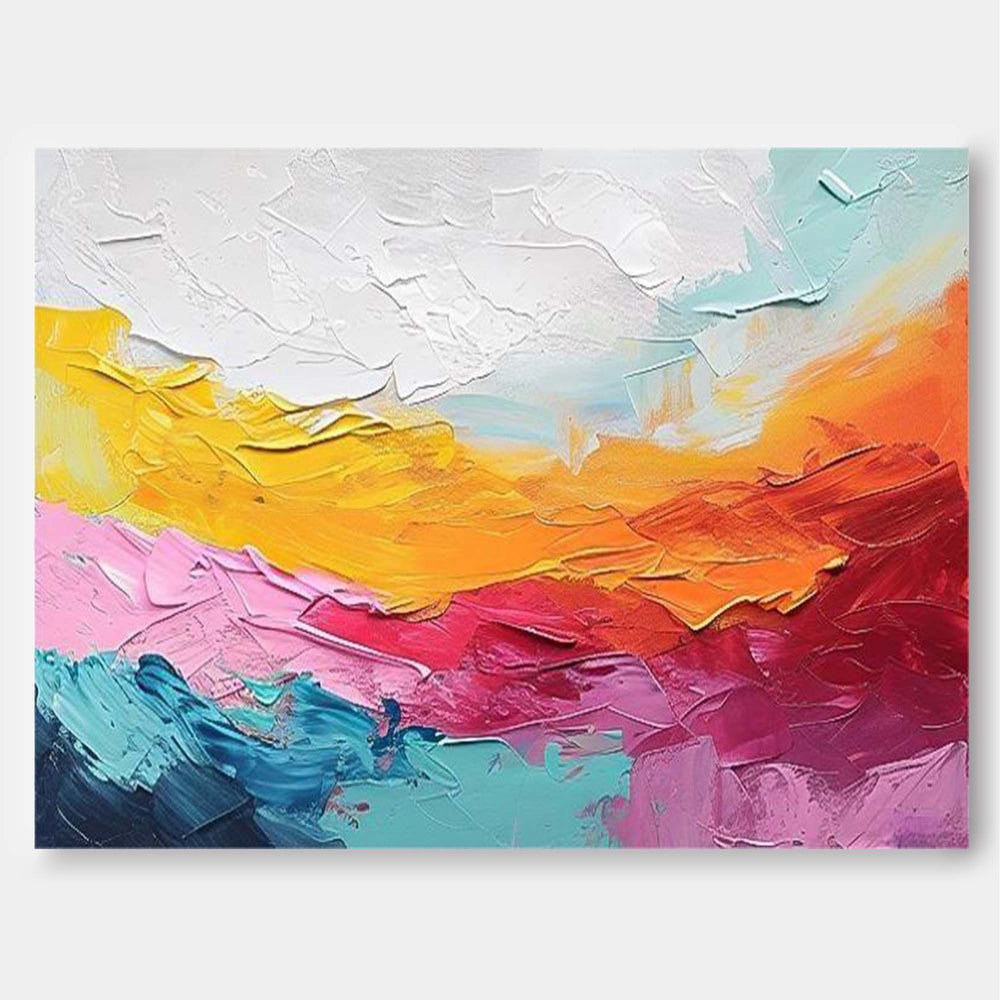 Vibrant Color Buy Abstract Paintings Online Original Wall Art Large Texture Abstract Oil Painting Home Decor