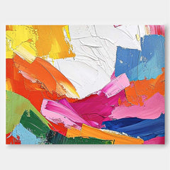 Original Wall Art Large Texture Abstract Oil Painting Vibrant Color Buy Abstract Paintings Online Home Decor