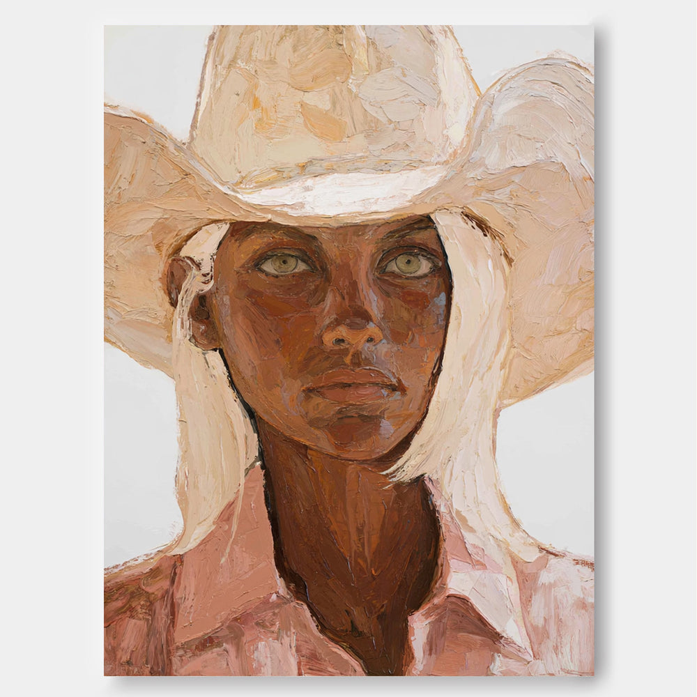 Expressive Figure Painting With Textured Brushstrokes For Gallery Wall