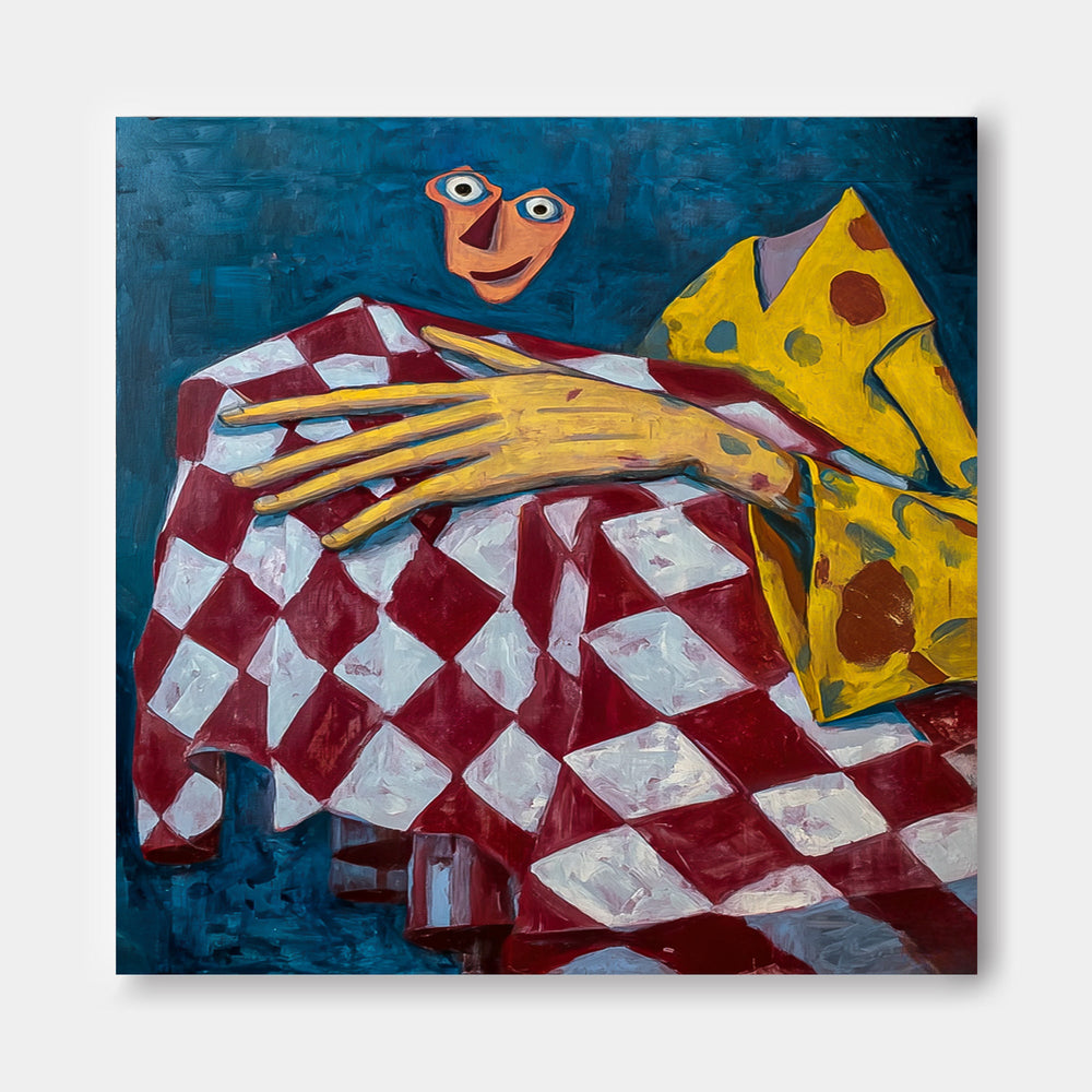 Colorful Surrealism Wall Art With Figurative Elements And Strong Visual Impact For Bold Home Statements