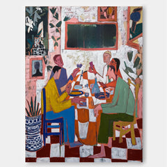 Expressive Figurative Art With Rich Texture Ideal For Contemporary Living Spaces