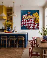 Colorful Surrealism Wall Art With Figurative Elements And Strong Visual Impact For Bold Home Statements