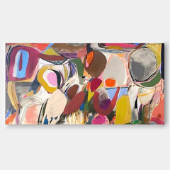 Large Abstract Colorful Painting On Canvas Modern Acrylic Painting Original Wall Art Home Decor