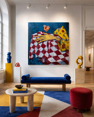 Colorful Surrealism Wall Art With Figurative Elements And Strong Visual Impact For Bold Home Statements