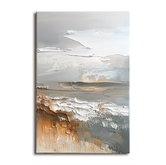 Rustic Horizon – Textured Abstract Wall Art