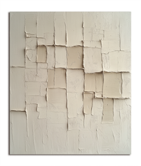 Wabi-Sabi Layers – Beige Textured Abstract Wall Art – Neutral Tones Minimalist Home Decor