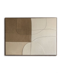 Harmony of the Tides Wall Art-Framed Abstract Geometric – Textured Seascape Wall Art