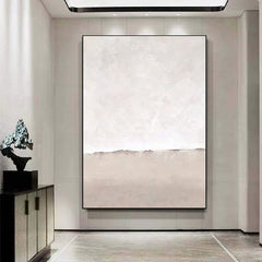 Ethereal Calmscape – Minimalist Textured Painting in Neutral Tones for Modern Decor