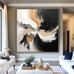 Fusion Flow-Modern Abstract Textured Painting