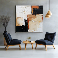Earthy Layers-Modern Abstract Painting