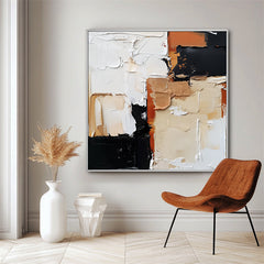 Earthy Layers-Modern Abstract Painting