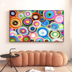 Modern Acrylic Painting Bright Colorful Large Abstract Oil Painting Original Wall Art Home Decoration