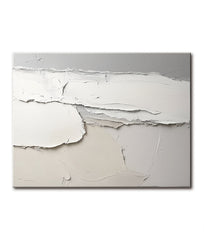 Eternal Horizon: Wabi – Wabi-Sabi Textured Abstract Wall Art