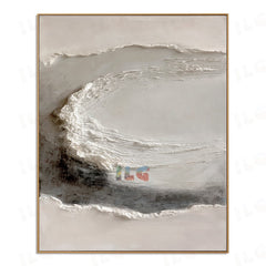 Arc of Stillness – Abstract Textured Wall Art hand-painted wall art