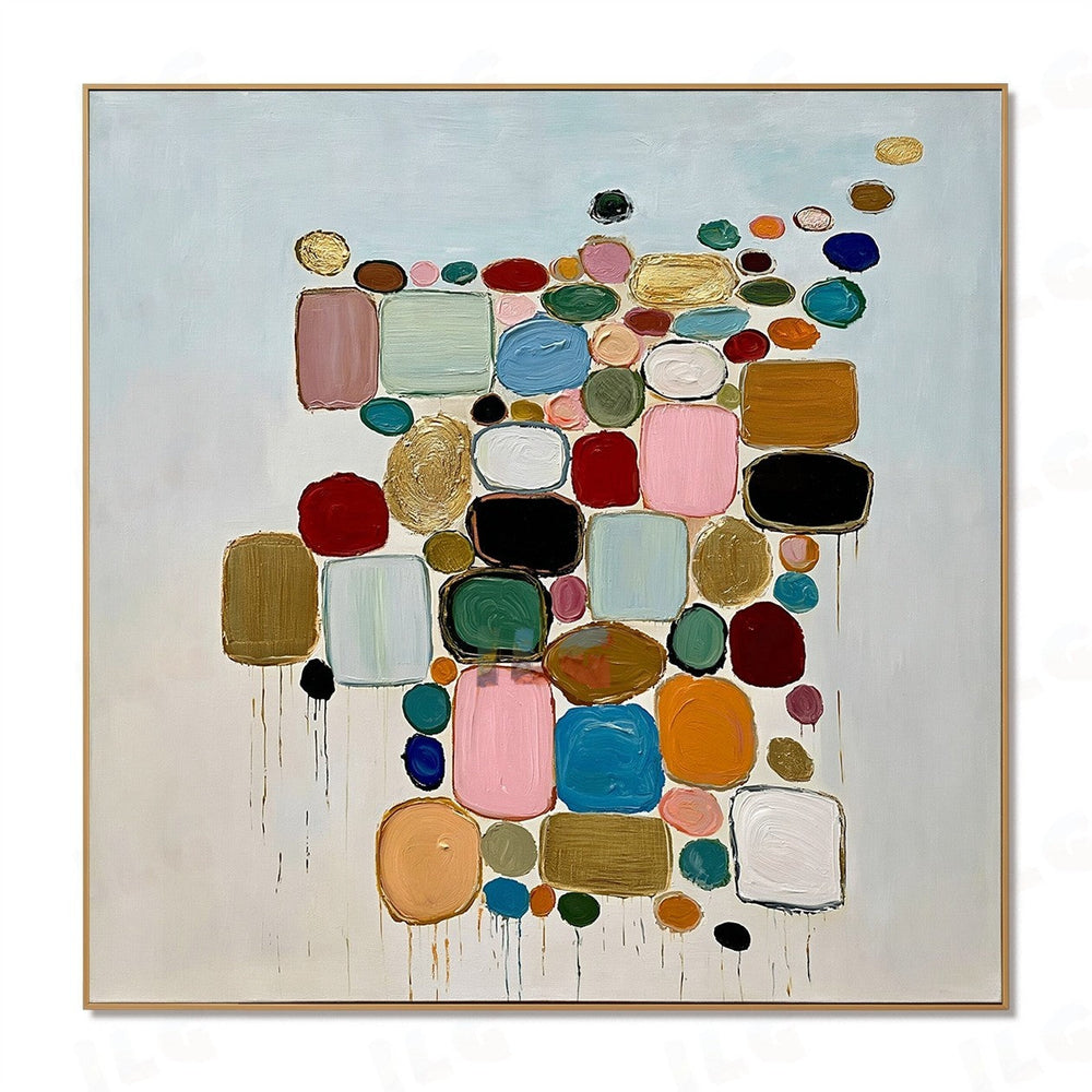 Color Drift Assembly – Abstract Wall Art hand-painted wall art
