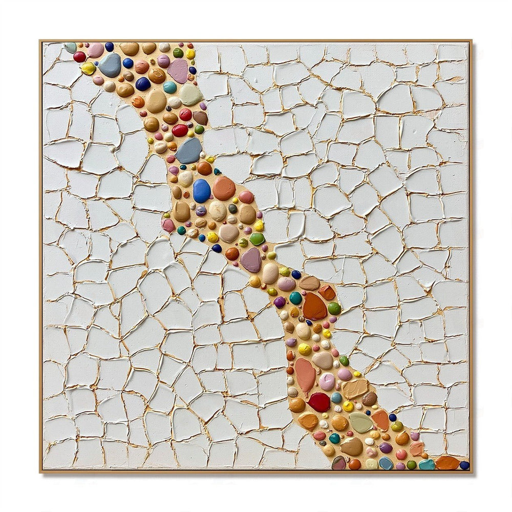 Colorstone Vein – Abstract Textured Wall Art hand-painted wall art