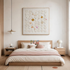 Linen Pebble Sonata – Abstract Textured Wall Art