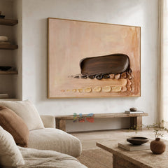 Minimal Drift – Sculpted Horizon Wall Art