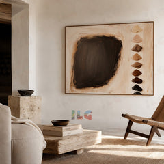 Monochrome Form – Sculpted Contrast Minimal Wall Art