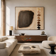 Monochrome Form – Sculpted Contrast Minimal Wall Art