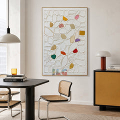 Opaline Stone Map – Abstract Textured Wall Art