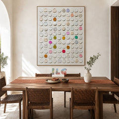 Quiet Shellpoint Array – Abstract Textured Wall Art