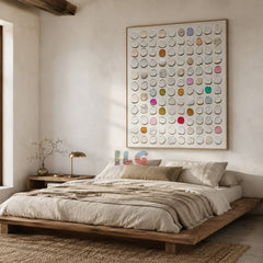 Quiet Shellpoint Array – Abstract Textured Wall Art