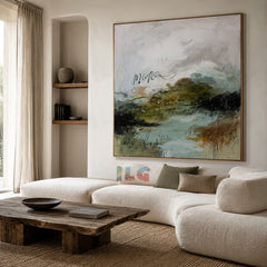 Silent Terrain – Abstract Landscape Wall Art