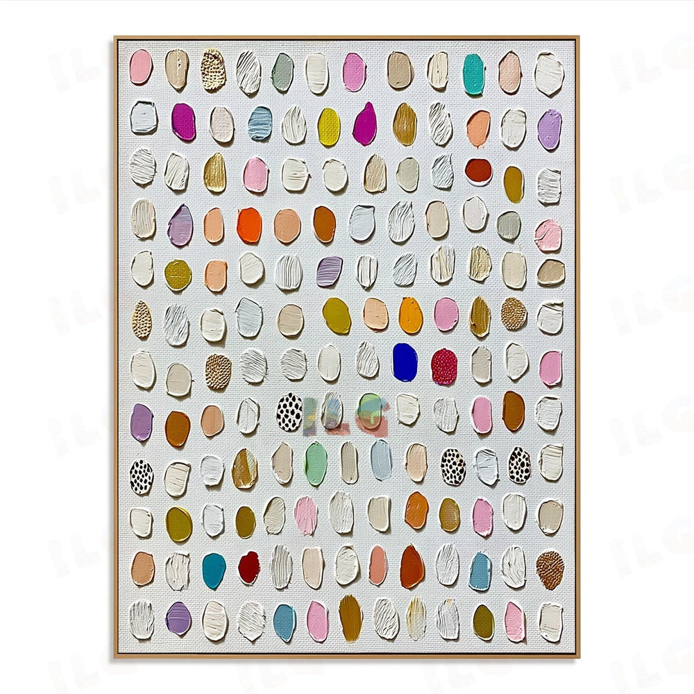 Soft Palette Seedscape – Abstract Textured Wall Art hand-painted wall art