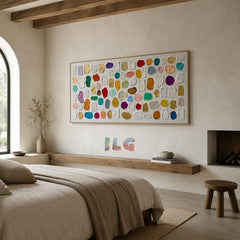 Vivid Capsule Ledger – Abstract Textured Wall Art