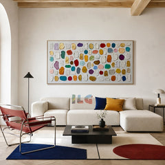Vivid Capsule Ledger – Abstract Textured Wall Art