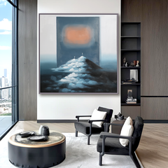 Path of Light – Surreal Abstract Landscape Oil Painting, Modern Art