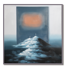 Path of Light – Surreal Abstract Landscape Oil Painting, Modern Art