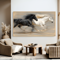 Parallel Grace – Running Horse Canvas Art