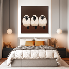 Sheep II – Minimalist Animal Wall Art