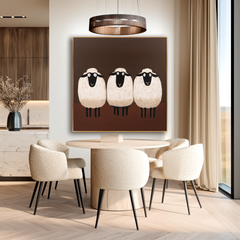 Sheep II – Minimalist Animal Wall Art