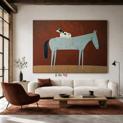 Rustic Companion Horse – Animal Wall Art